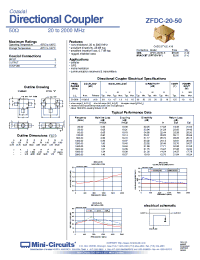 Datasheet ZFDC-20-50B-S manufacturer Mini-Circuits