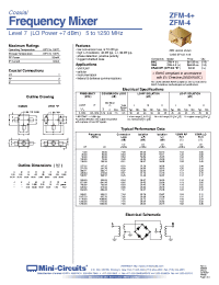 Datasheet ZFM-4-S+ manufacturer Mini-Circuits