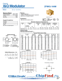 Datasheet ZFMIQ-100M производства Mini-Circuits