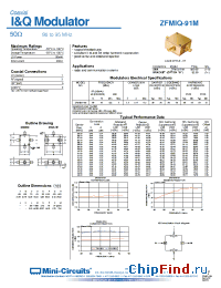 Datasheet ZFMIQ-91MB-S manufacturer Mini-Circuits