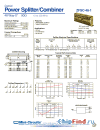 Datasheet ZFSC-48-1-S manufacturer Mini-Circuits