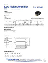 Datasheet ZHL-1217MLN manufacturer Mini-Circuits