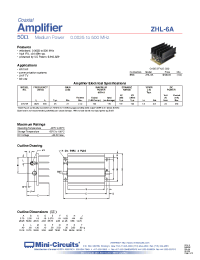 Datasheet ZHL-6A manufacturer Mini-Circuits