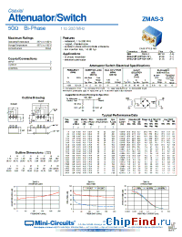 Datasheet ZMAS-3B manufacturer Mini-Circuits