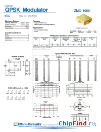 Datasheet ZMQ-1050 manufacturer Mini-Circuits