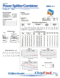Datasheet ZMSC-4-1 manufacturer Mini-Circuits