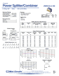 Datasheet ZMSCQ-2-90BR manufacturer Mini-Circuits