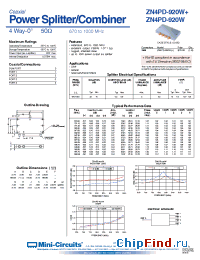 Datasheet ZN4PD-920W-S manufacturer Mini-Circuits