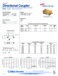 Datasheet ZNDC-20-2G manufacturer Mini-Circuits