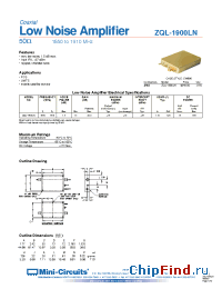 Datasheet ZQL-1900LN manufacturer Mini-Circuits