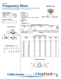 Datasheet ZX05-10L-S manufacturer Mini-Circuits