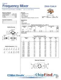Datasheet ZX05-C24LH-S manufacturer Mini-Circuits