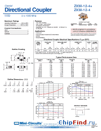 Datasheet ZX30-12-4-S manufacturer Mini-Circuits