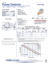 Datasheet ZX47-50-S+ manufacturer Mini-Circuits