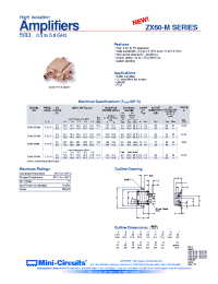Datasheet ZX60-2522M manufacturer Mini-Circuits