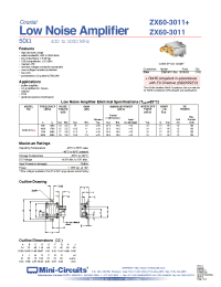 Datasheet ZX60-2534M-S+ manufacturer Mini-Circuits