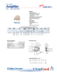 Datasheet ZX60-3011 manufacturer Mini-Circuits