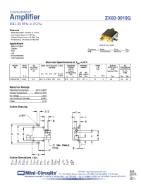 Datasheet ZX60-3018G-S manufacturer Mini-Circuits