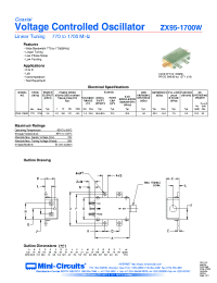 Datasheet ZX95-1700W manufacturer Mini-Circuits