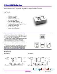 Datasheet MIW4031 manufacturer Minmax