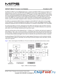 Datasheet MIPS324KEm manufacturer MIPS