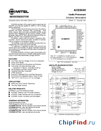 Datasheet ACE9040 manufacturer Mitel