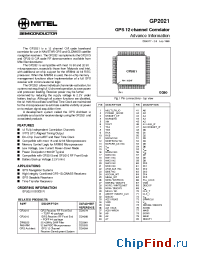 Datasheet GP2021 manufacturer Mitel