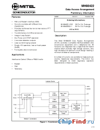 Datasheet MH88422-2 manufacturer Mitel