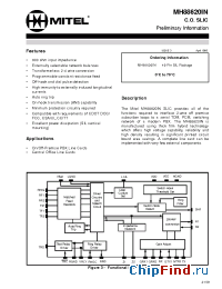 Datasheet MH88620IN производства Mitel