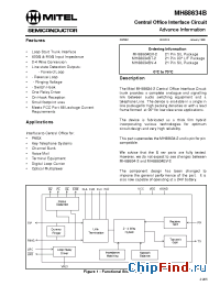 Datasheet MH88634B производства Mitel