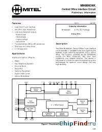 Datasheet MH88634K manufacturer Mitel