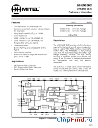 Datasheet MH89626C-04 manufacturer Mitel