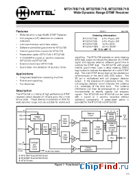 Datasheet MT3170 manufacturer Mitel