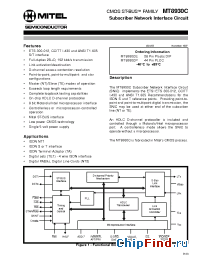 Datasheet MT8930C-1 manufacturer Mitel
