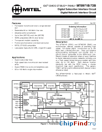 Datasheet MT8971BP manufacturer Mitel