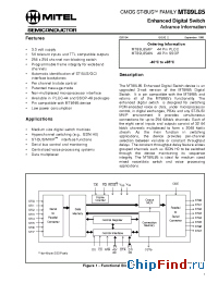 Datasheet MT89L85 производства Mitel