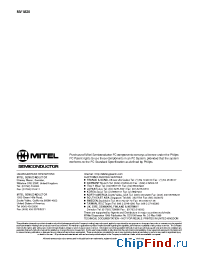 Datasheet MV1820 manufacturer Mitel