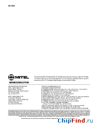 Datasheet MV1820CG производства Mitel
