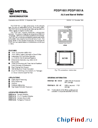 Datasheet PDSP1601AB0 manufacturer Mitel