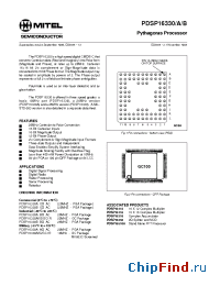 Datasheet PDSP16330BBOAC manufacturer Mitel