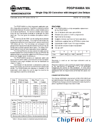 Datasheet PDSP16488AMAACBR manufacturer Mitel