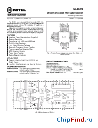 Datasheet SL6619 manufacturer Mitel