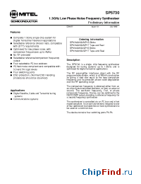 Datasheet SP5730A manufacturer Mitel