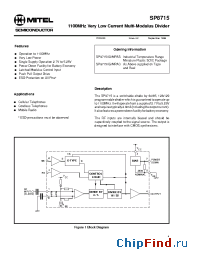 Datasheet SP8715IGMPAS manufacturer Mitel