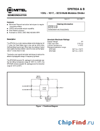 Datasheet SP8782BMP manufacturer Mitel