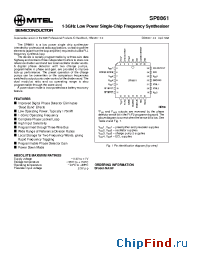 Datasheet SP8861 manufacturer Mitel