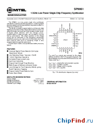 Datasheet SP8861NAHP manufacturer Mitel