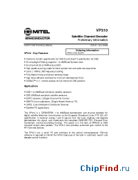 Datasheet VP310 manufacturer Mitel