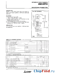 Datasheet 2SC1972 manufacturer Mitsubishi