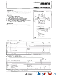 Datasheet 2SC2097 manufacturer Mitsubishi